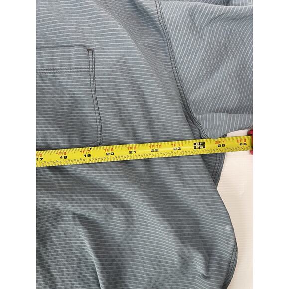 Kuhl Short Sleeve Button Up Shirt Mens Tapered Fit Blue Striped 2XL XXL - Picture 6 of 7